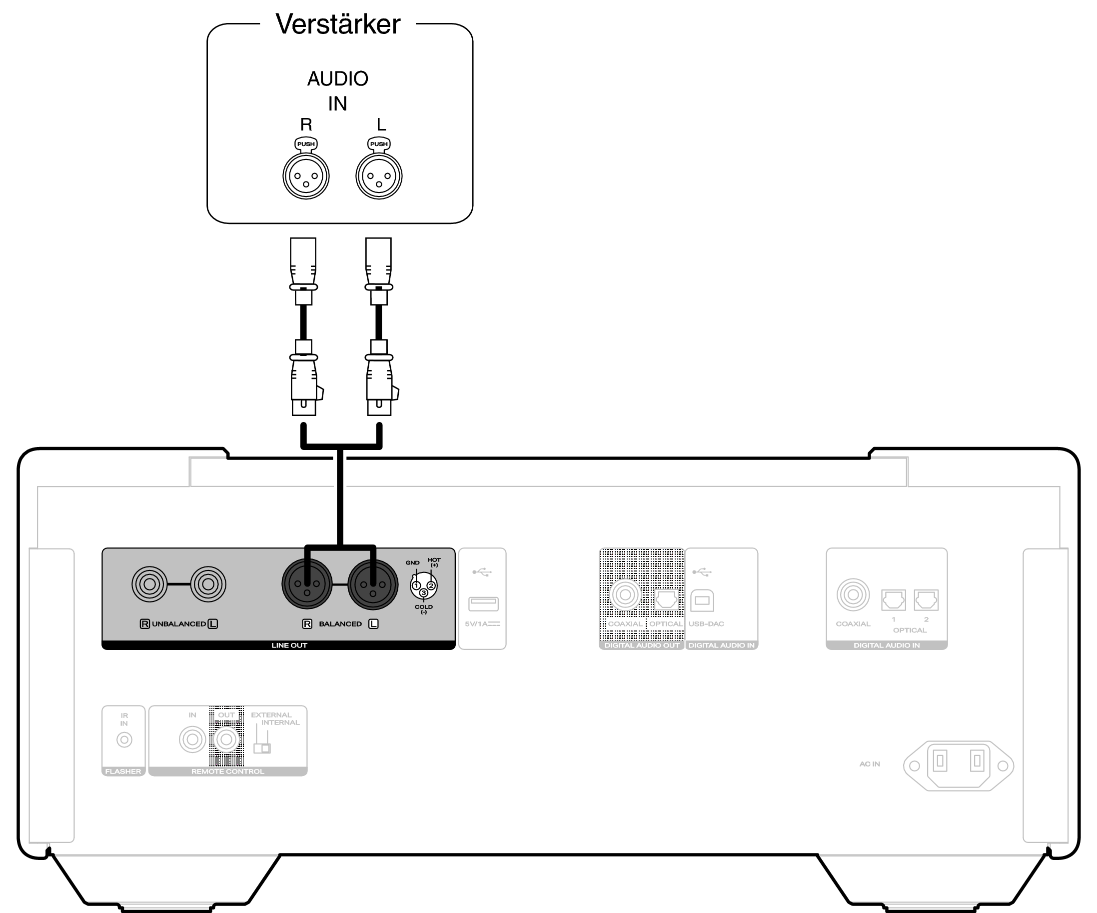 Conne amp XLR SACD10